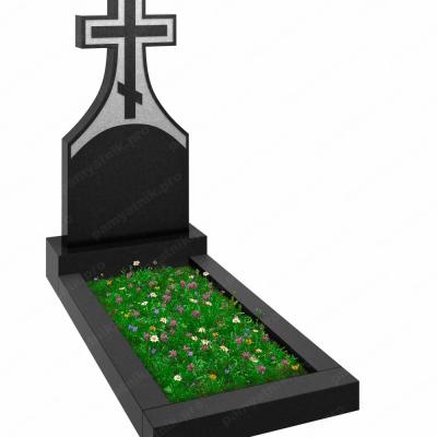 Вертикальный памятник изготавливается из Габбро-Диабаза